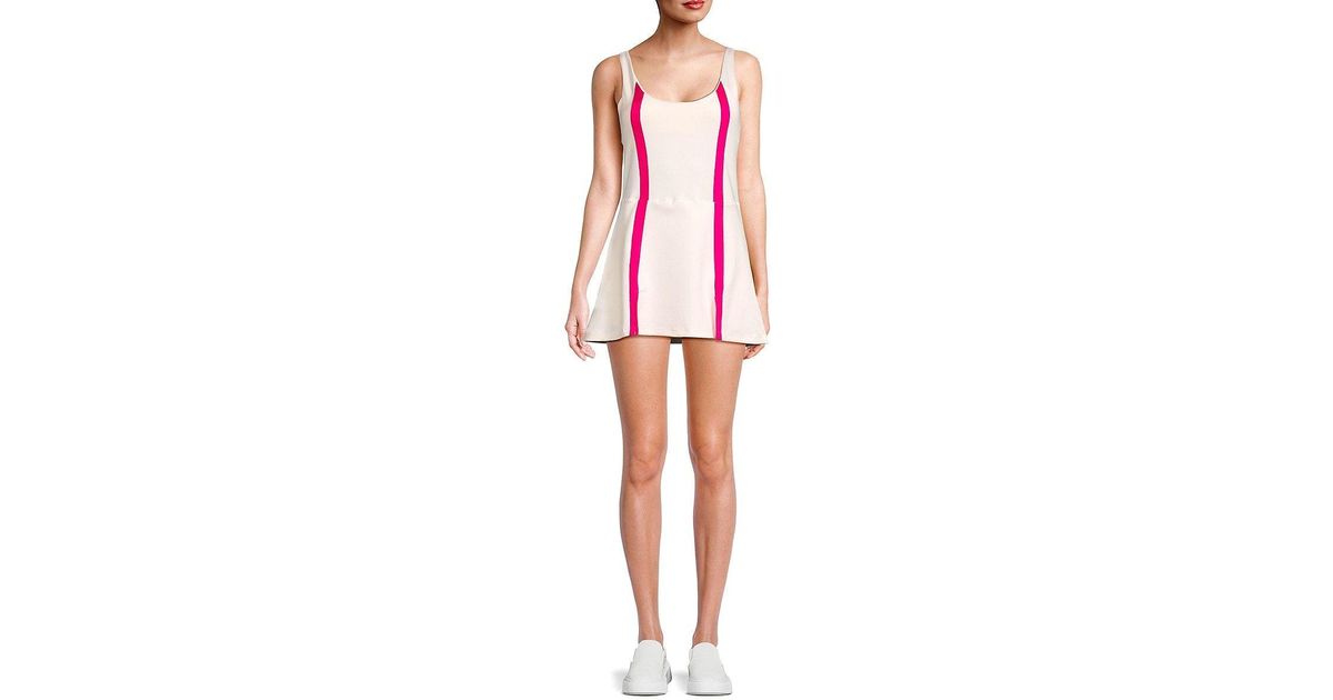 Beach Riot Bay Stripe Tennis Dress in Pink | Lyst