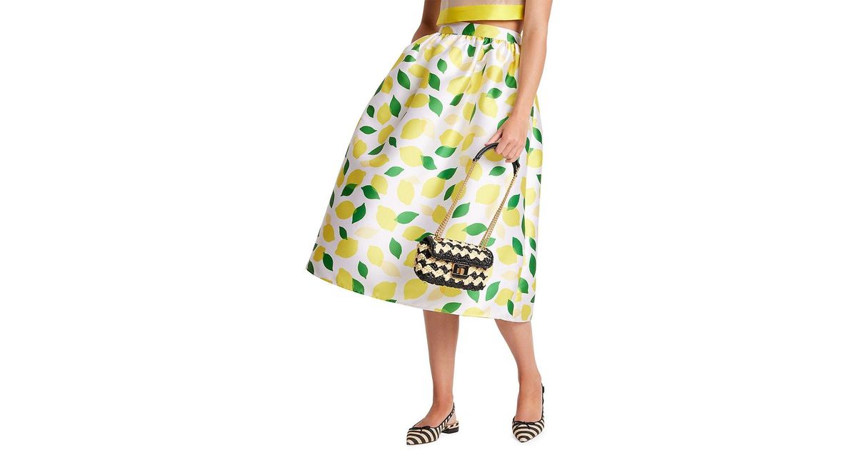 Multi Dot Faille Midi Skirt by kate spade new york for $55 | Rent the Runway