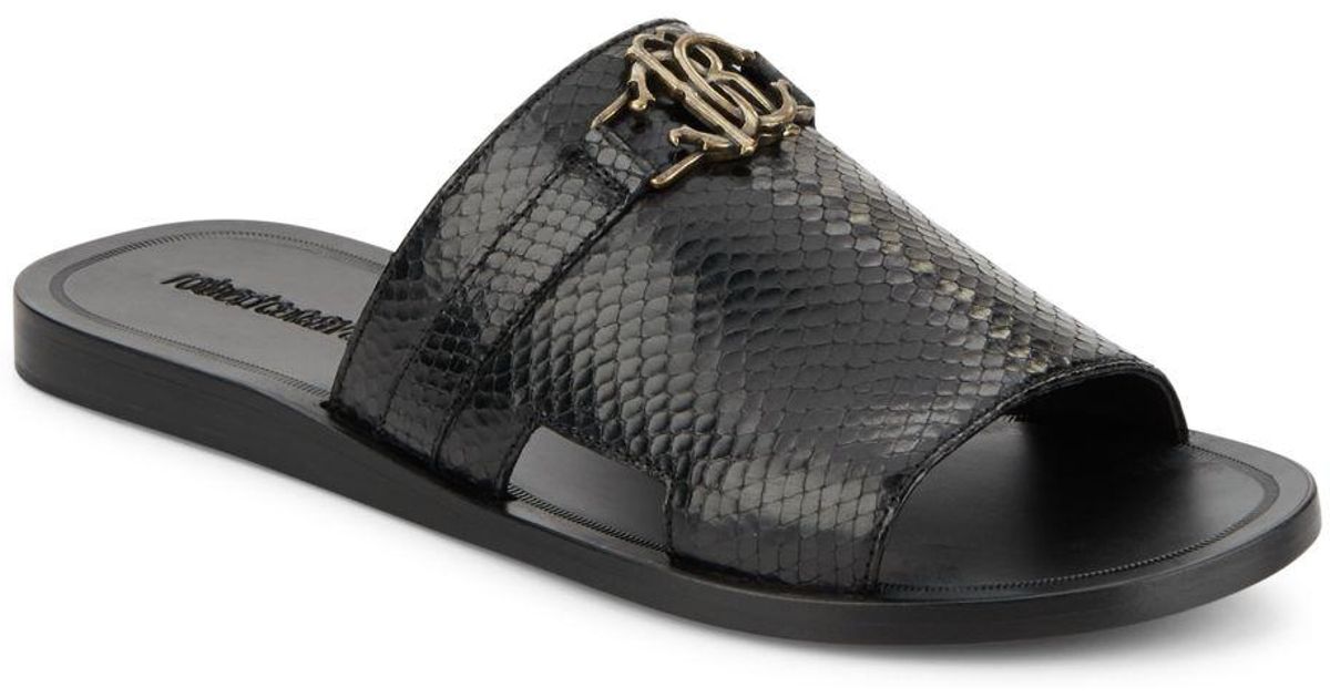 roberto cavalli men's slides