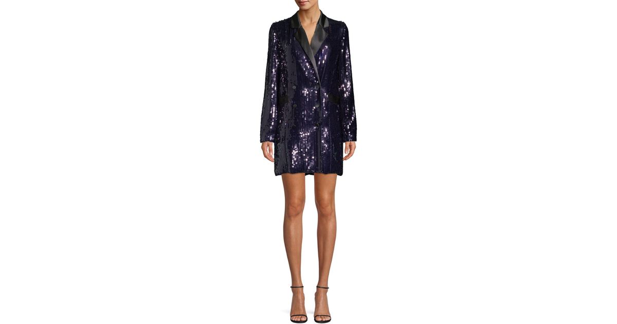 fleur du mal sequin blazer dress