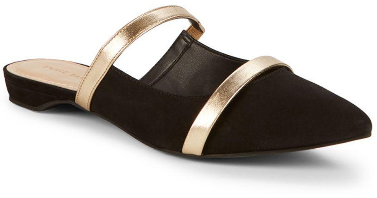 pure navy mules