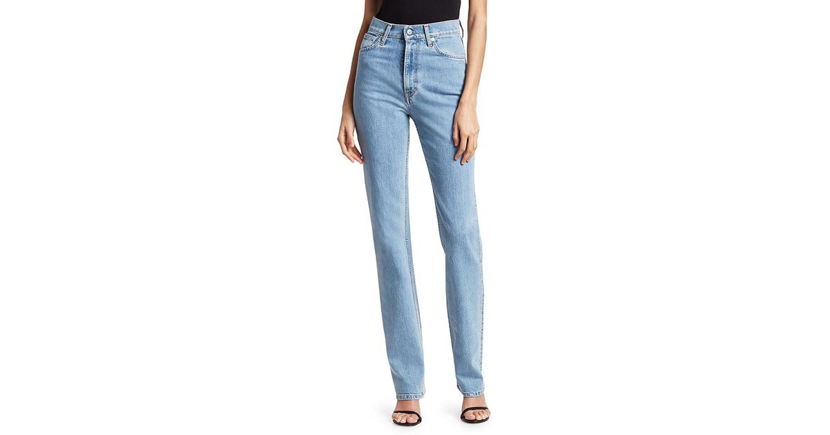 Helmut Lang High-rise Bootcut Jeans in Blue