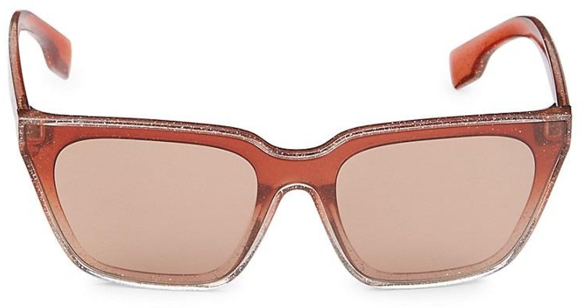 Burberry 55mm Clubmaster Rectangle Sunglasses in Brown Lyst Australia