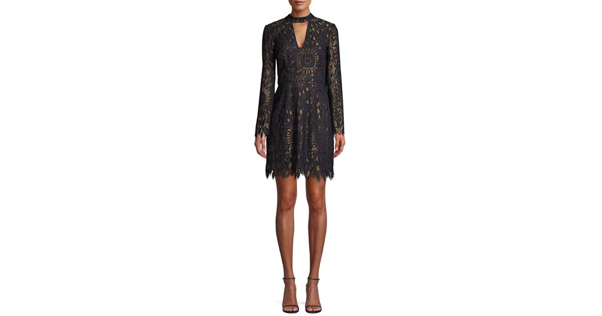 trina turk central lace dress