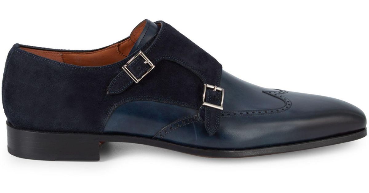 double monk strap magnanni