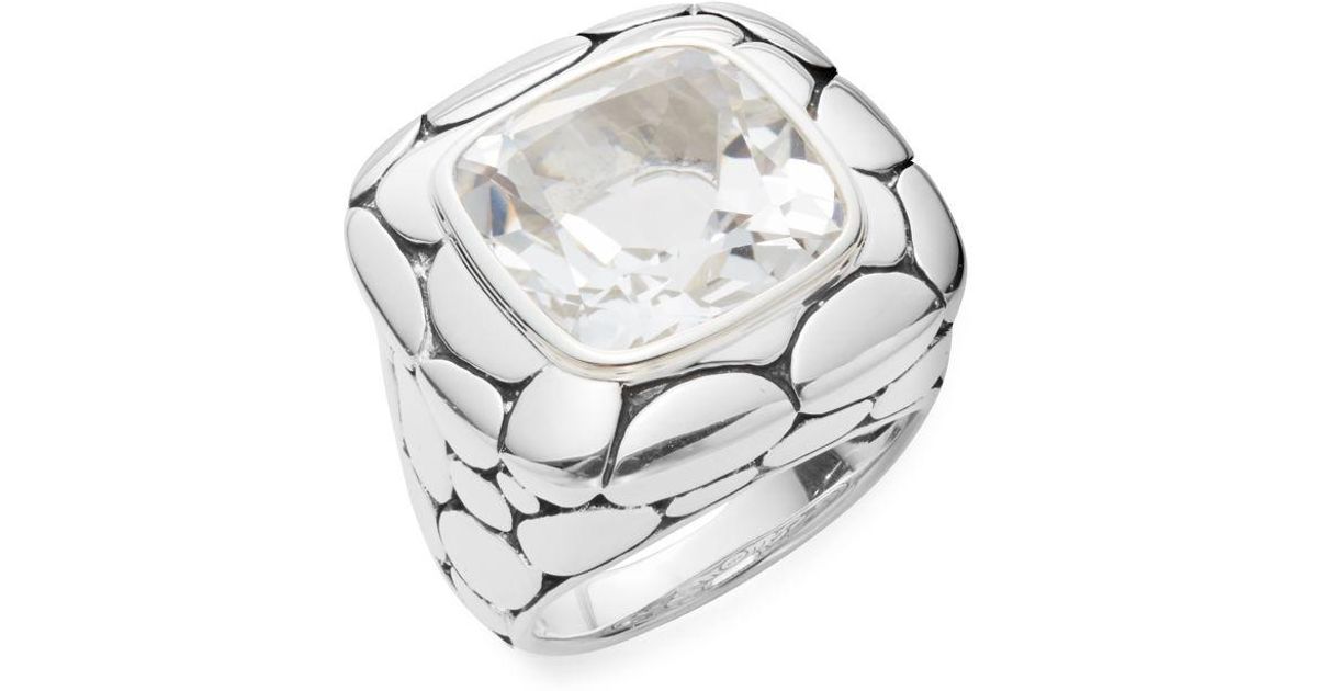 John hardy white topaz ring deals