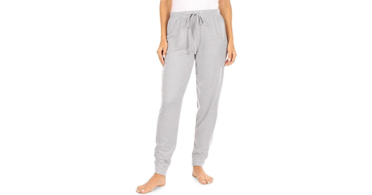 Tahari Striped Pajama Pant Joggers in Gray Lyst