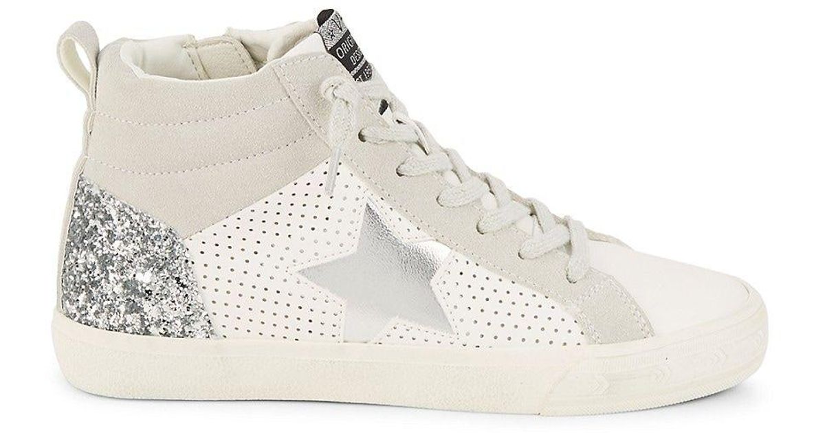 Vintage Havana Adele Glitter Star High Top Sneakers in Natural Lyst