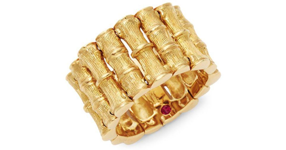 Gold bamboo ring deals