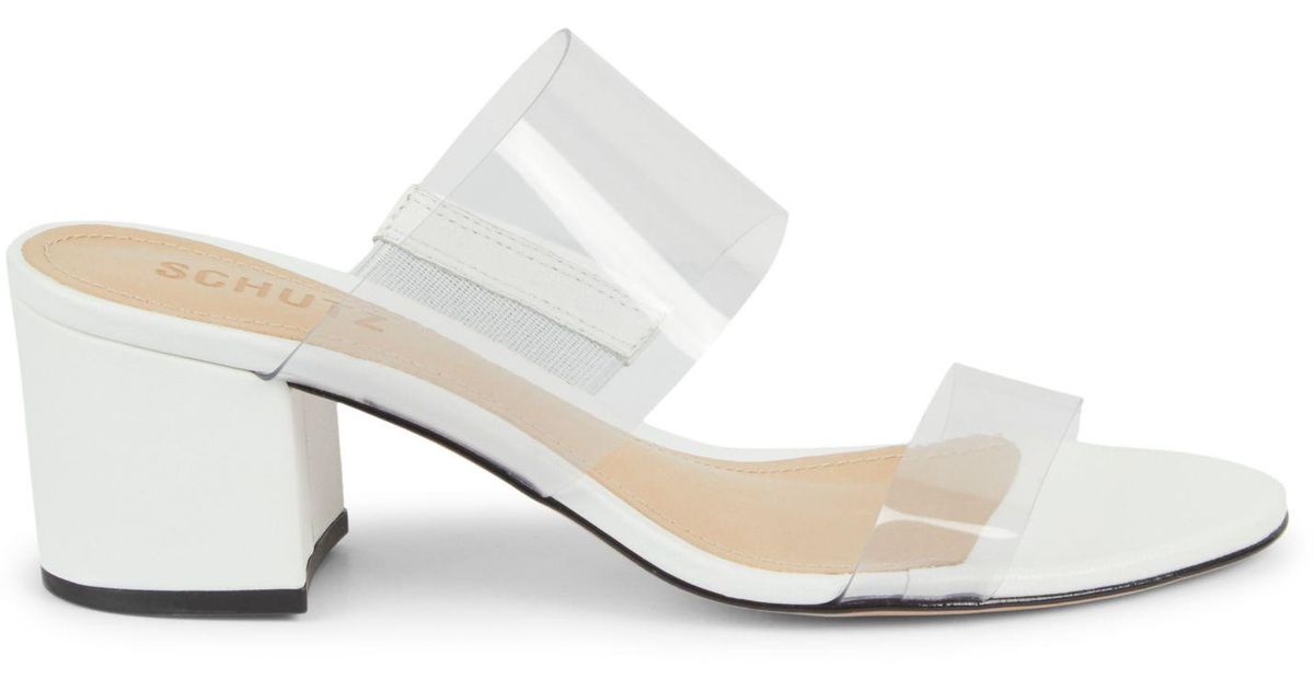 schutz block heel sandal