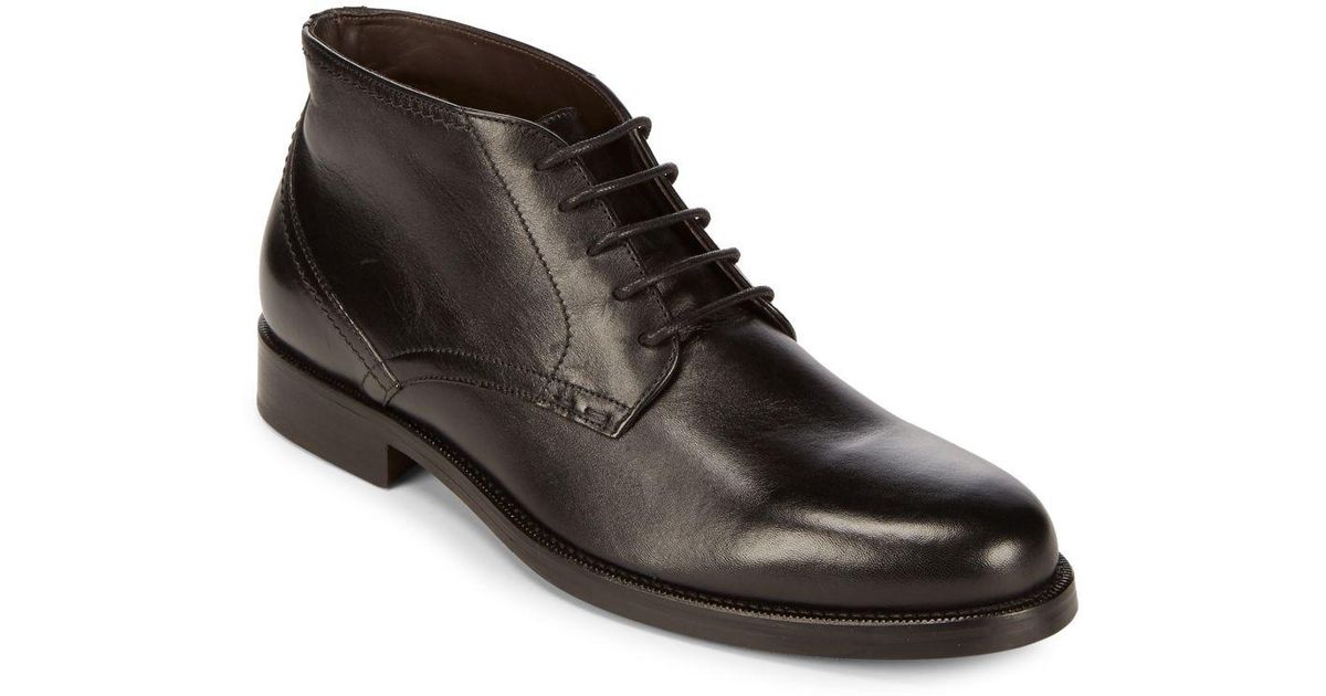 bruno magli leather chelsea boots