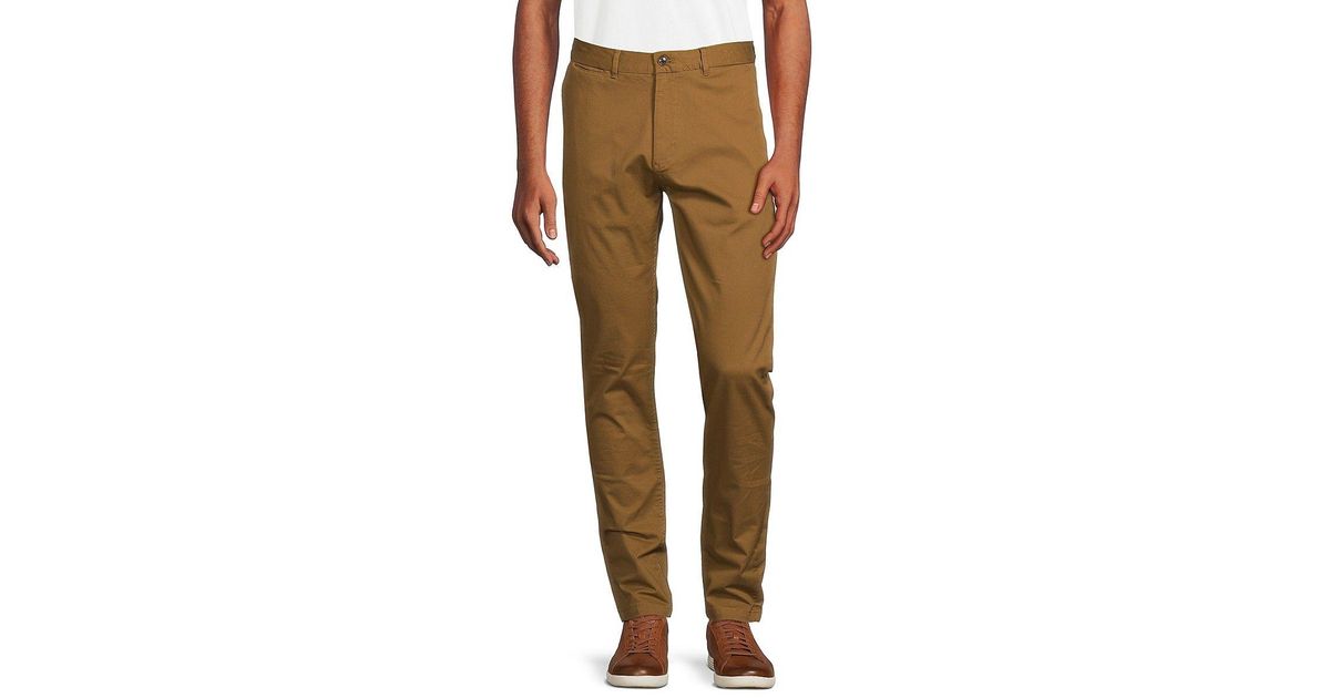 Scotch & Soda Stuart Solid Chino Pants in Green for Men | Lyst