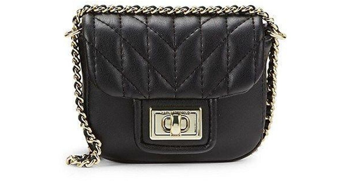 Karl Lagerfeld Agyness Crossbody Bag in Black Lyst