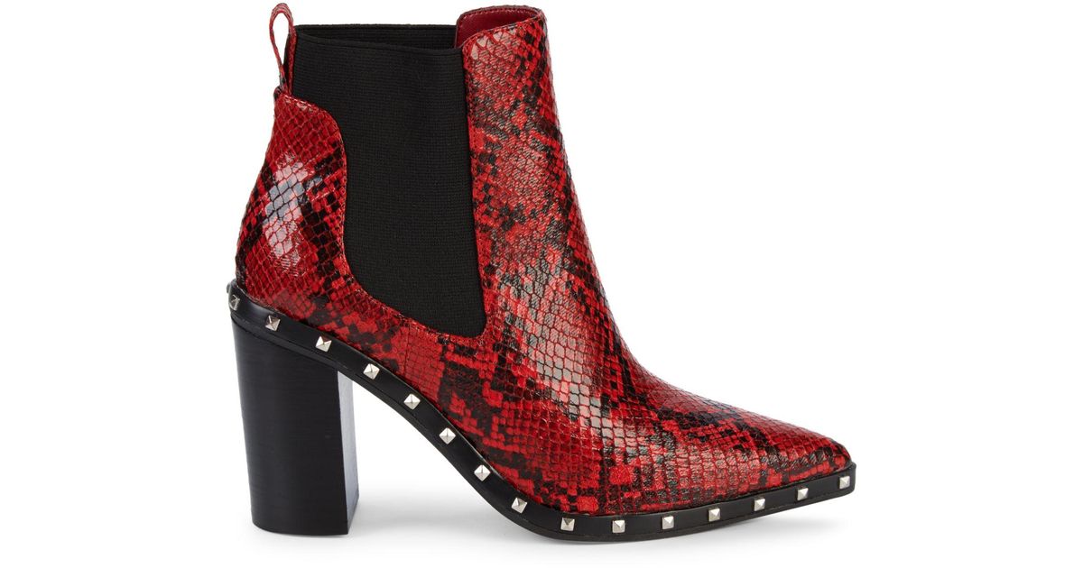charles david snakeskin boots