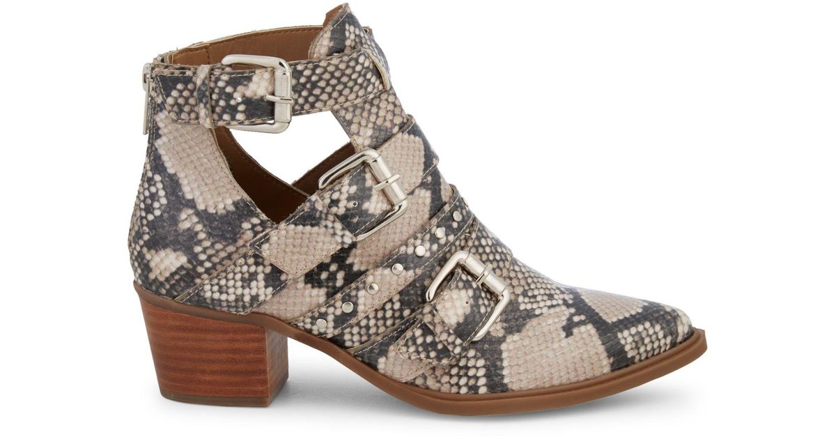 steve madden snakeskin booties