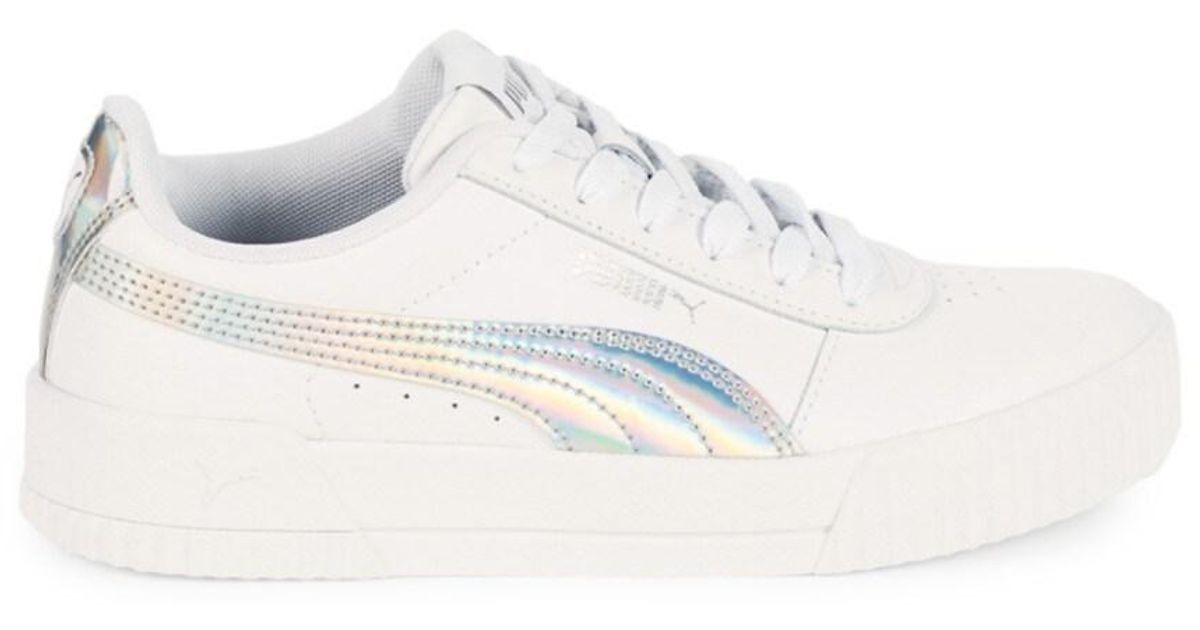 women's puma carina iridescent sneakers