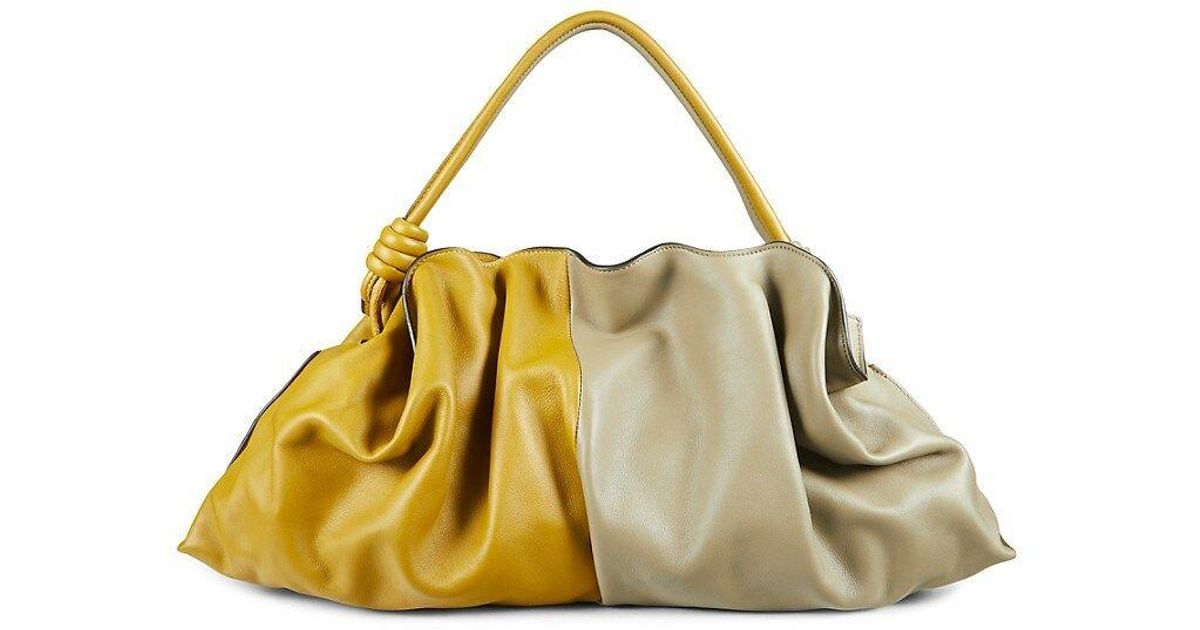 Loewe Colorblock Leather Top Handle Bag in Metallic Lyst