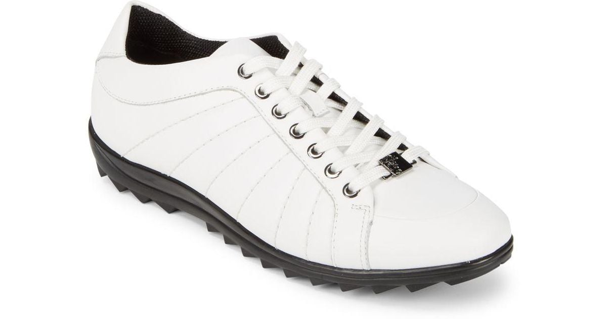 versace nappa leather sneaker