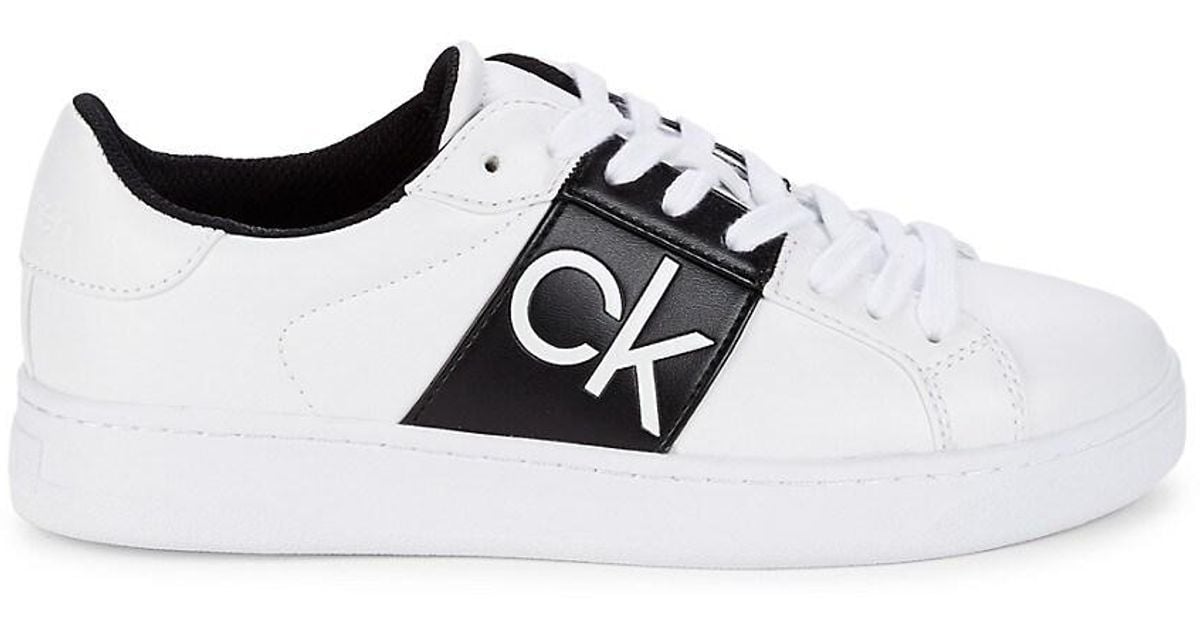 bezorgdheid Internationale Knipperen Calvin Klein Reese Low-cut Sneakers in White | Lyst