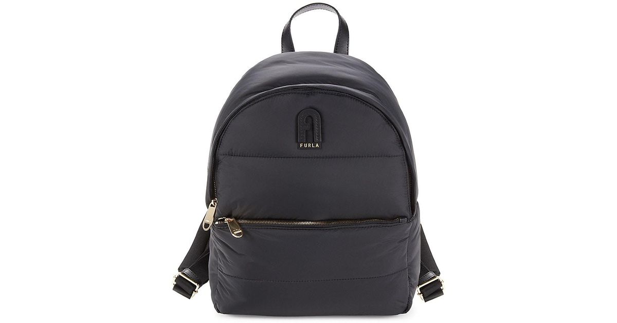 Furla Calipso Logo Backpack in Black | Lyst Canada