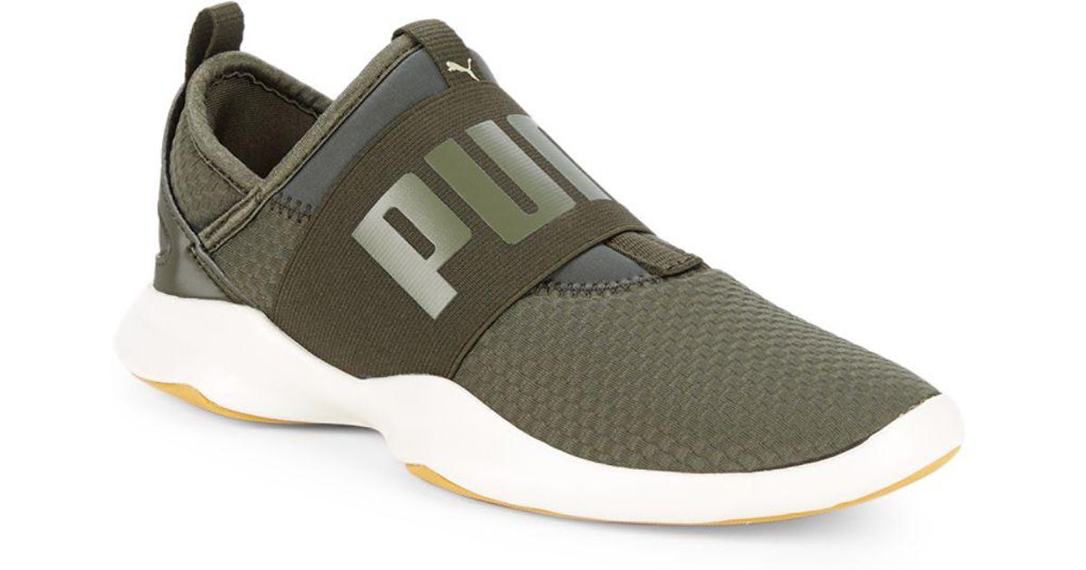 puma slip ons women green