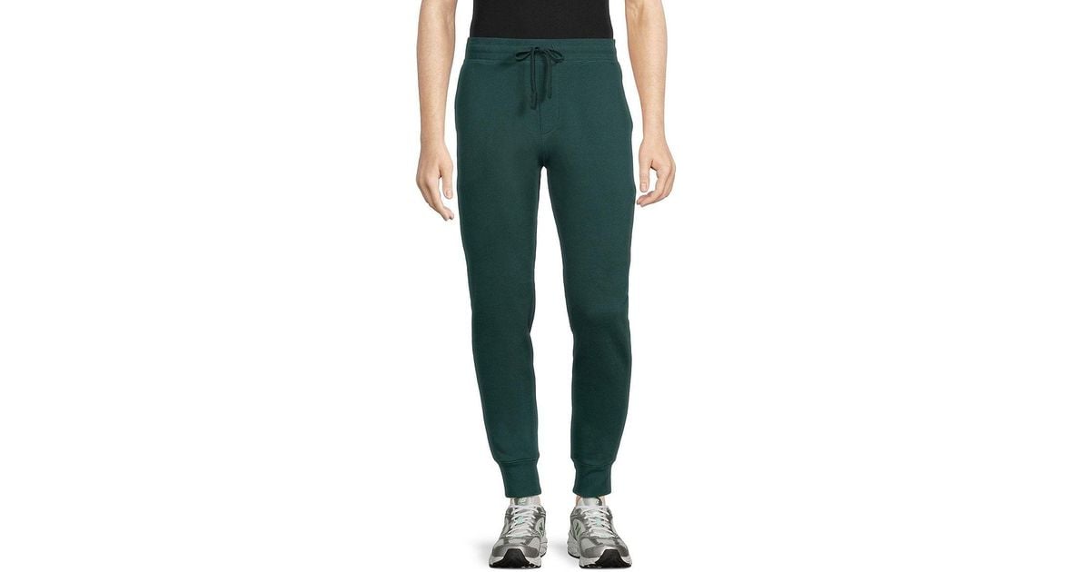 Greyson Aspen Solid Joggers in Green for Men