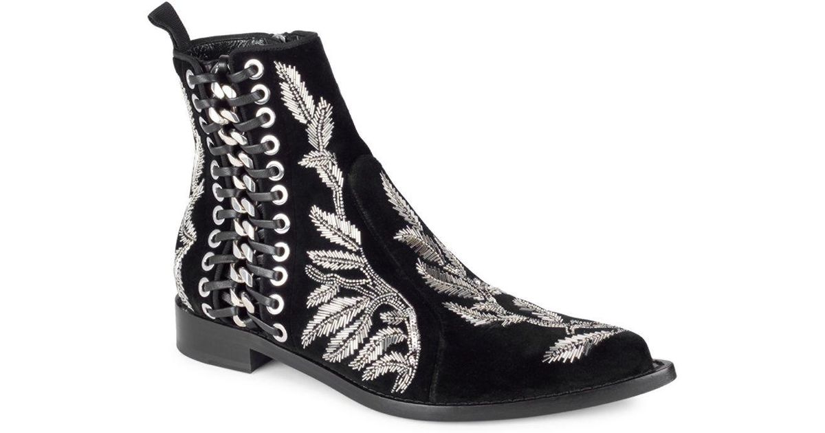 silver flat booties