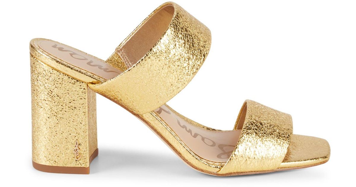 delaney block heel mule