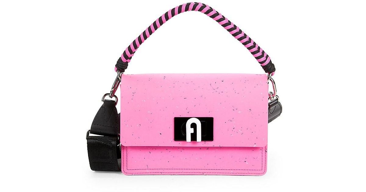 Furla Speckle Print Shoulder Bag in Pink Lyst