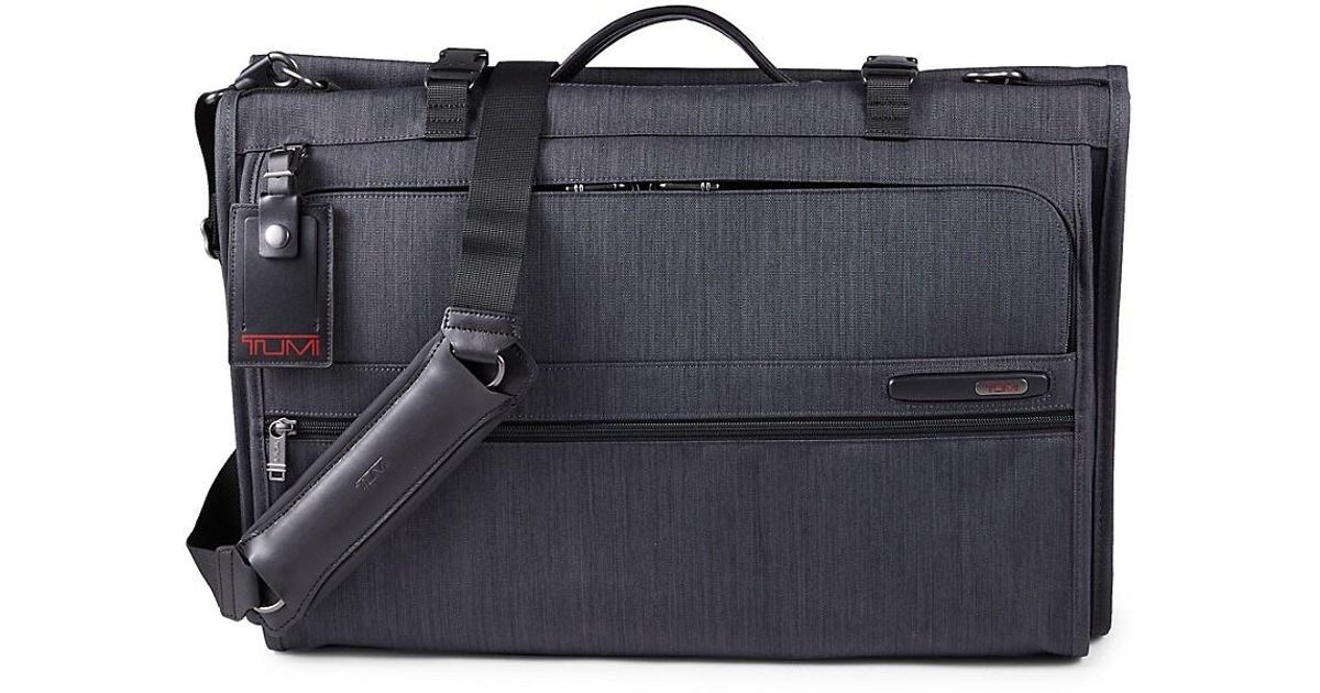 Tumi Trifold Nylon & Leathertrim Garment Bag in Gray Lyst