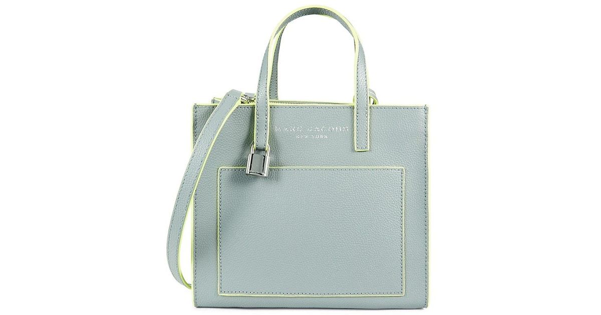 Marc Jacobs Mini Grind Leather Top Handle Bag in Blue | Lyst Australia