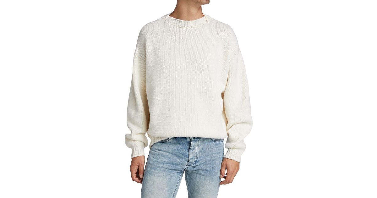 Fear Of God Overlapped Sweater in White for Men | Lyst Fear Of God Overlapped Sweater in White for Men | Lyst