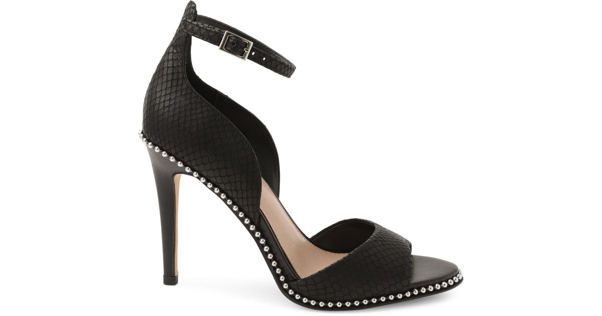 BCBGeneration Jessika Suede Anklestrap Sandals in Black Lyst