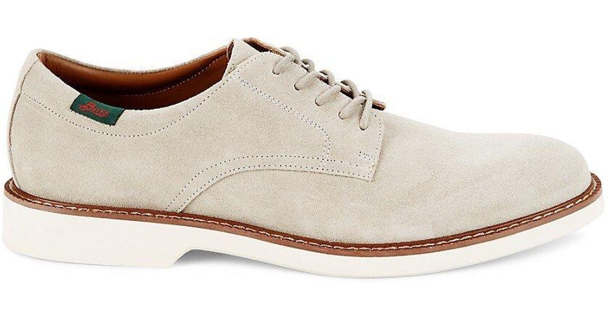 G.H. Bass & Co. Pasadena Suede Derby Shoes in White for Men | Lyst