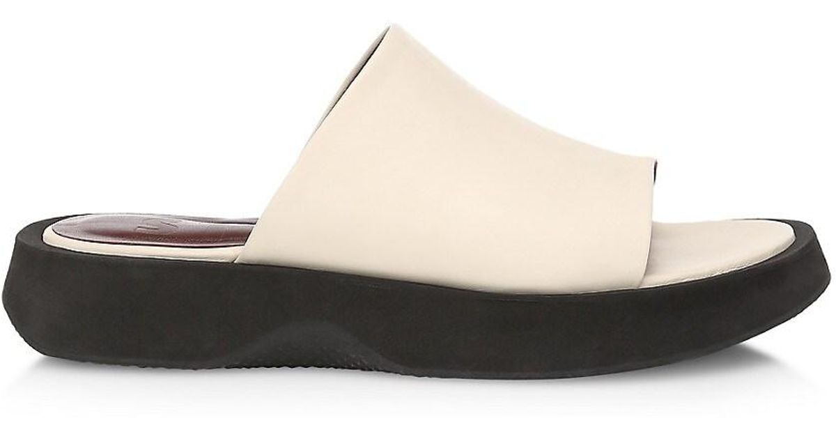 Womens STAUD Sandals | Siesta Sherpa Slides Neutral â Gregory Albright