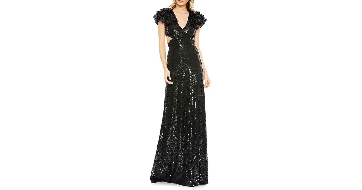 mac duggal sequin ball gown