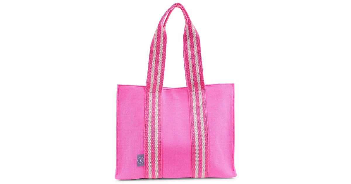 Kennedy Coated Canvas Tote Pink