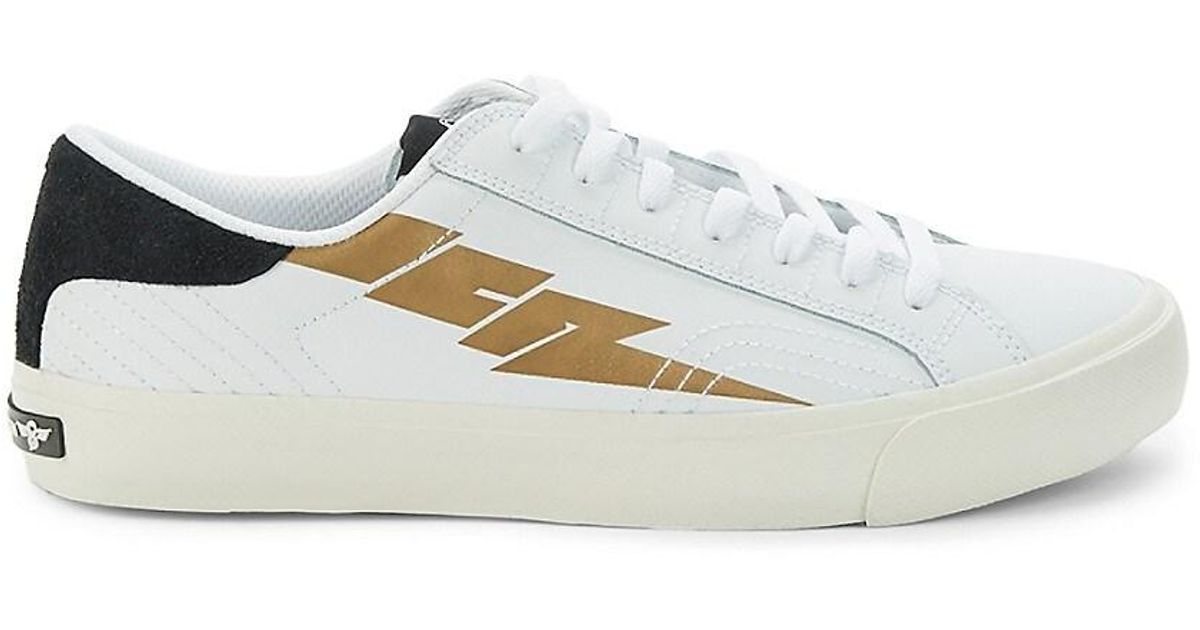 Creative Recreation Zeus Leather Sneakers in White Gold (White) Lyst