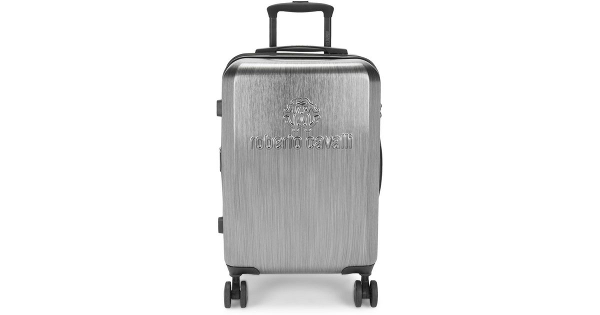 grey hard case suitcase