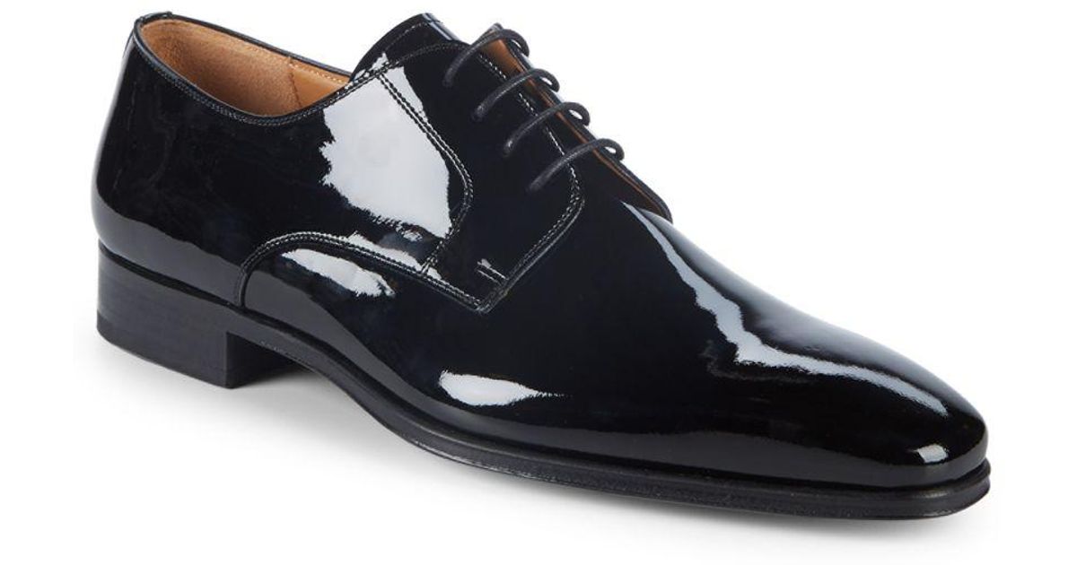 Magnanni Patent Leather Derby Shoes in Black for Men Lyst