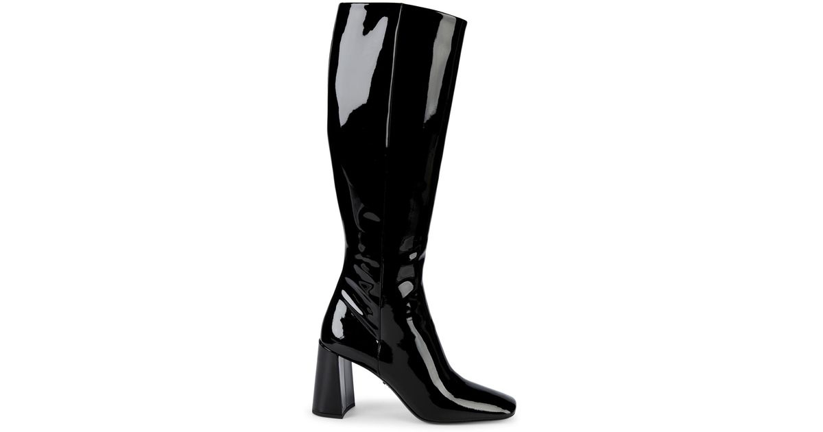 prada stretch leather tall boots
