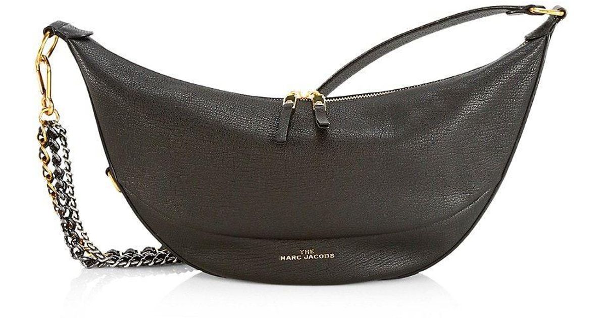 Marc Jacobs Mini The Eclipse Leather Saddle Bag in Black Lyst