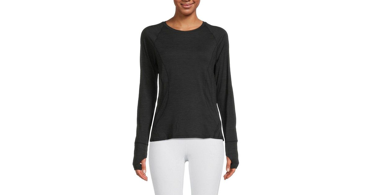 Spyder Long Sleeve Active Top in Black Lyst