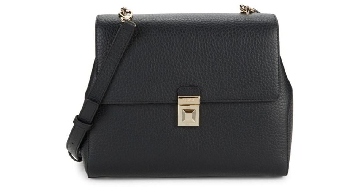 Furla Women's Joann Pebbled Leather Top Handle Bag - Nero in Black