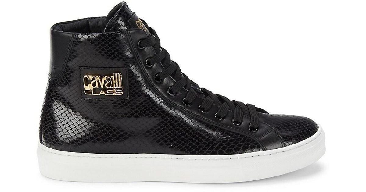 roberto cavalli high top sneakers