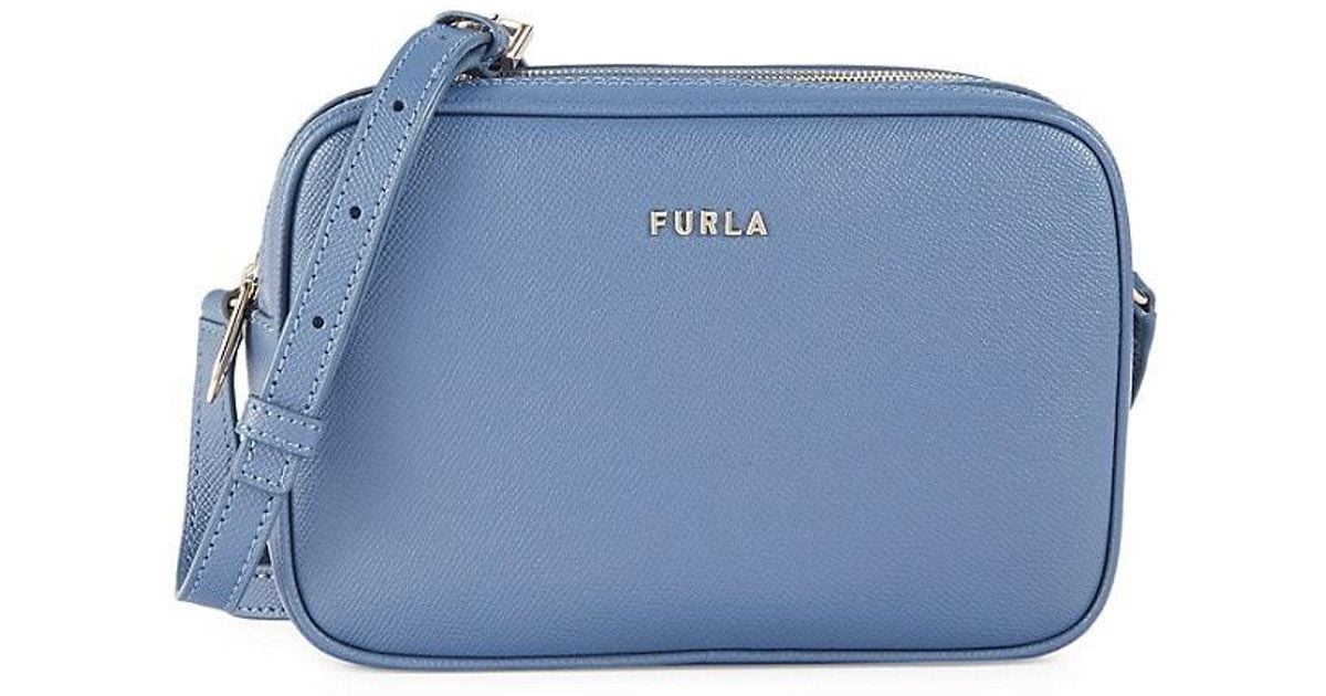 Furla Lilli Leather Crossbody Bag in Blue | Lyst