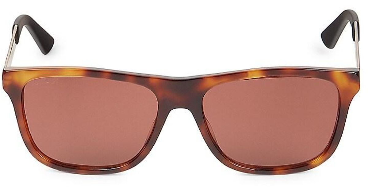 gucci 57mm square sunglasses