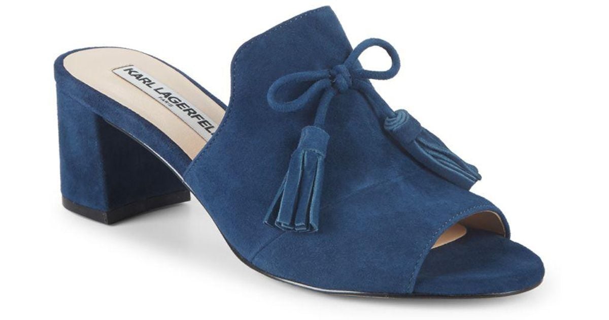 karl lagerfeld navy shoes