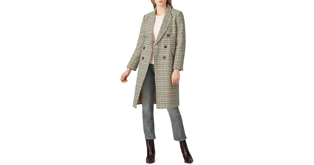 J.Crew Plaid Wool Blend Coat in Natural Lyst
