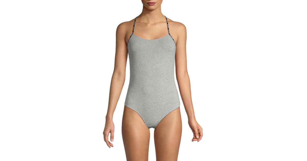 calvin klein bodysuit grey